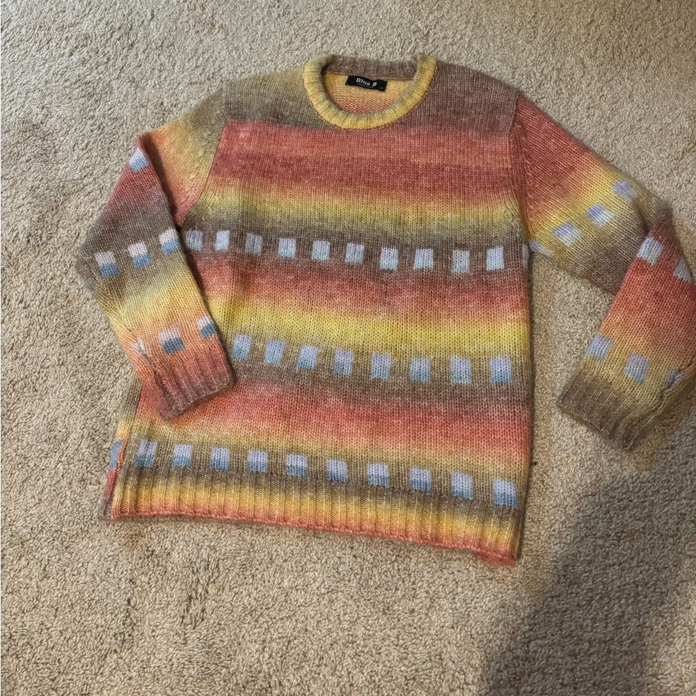 Blue B Collections Colorful Sweater Size Small